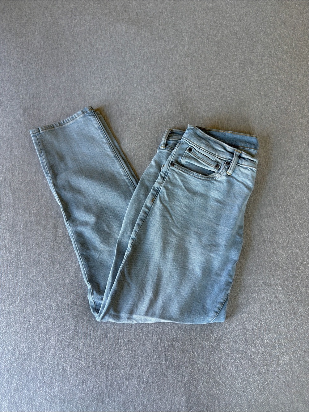 Mutual Weave Light Blue Men's Slim Jeans - 33x32